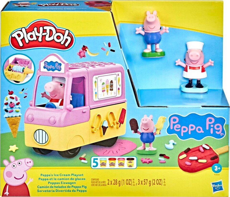 Play-doh - Peppa's Ice Cream Playset - Gurli Gris Is Modellervoks