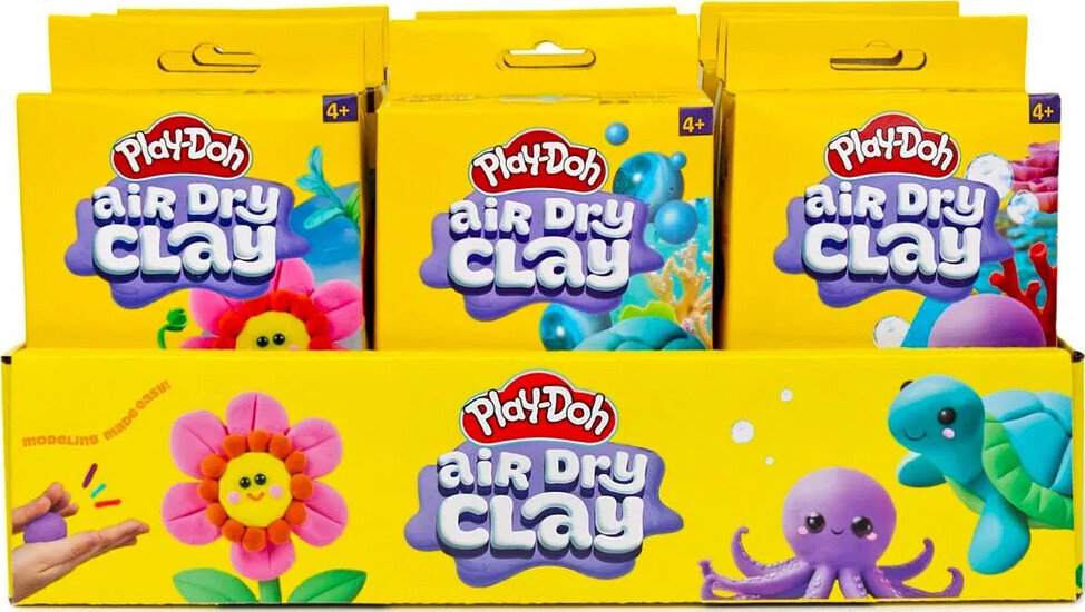 Play Doh - Lufttørrende Ler Buddy Peg Boks - Assorteret - Hasbro