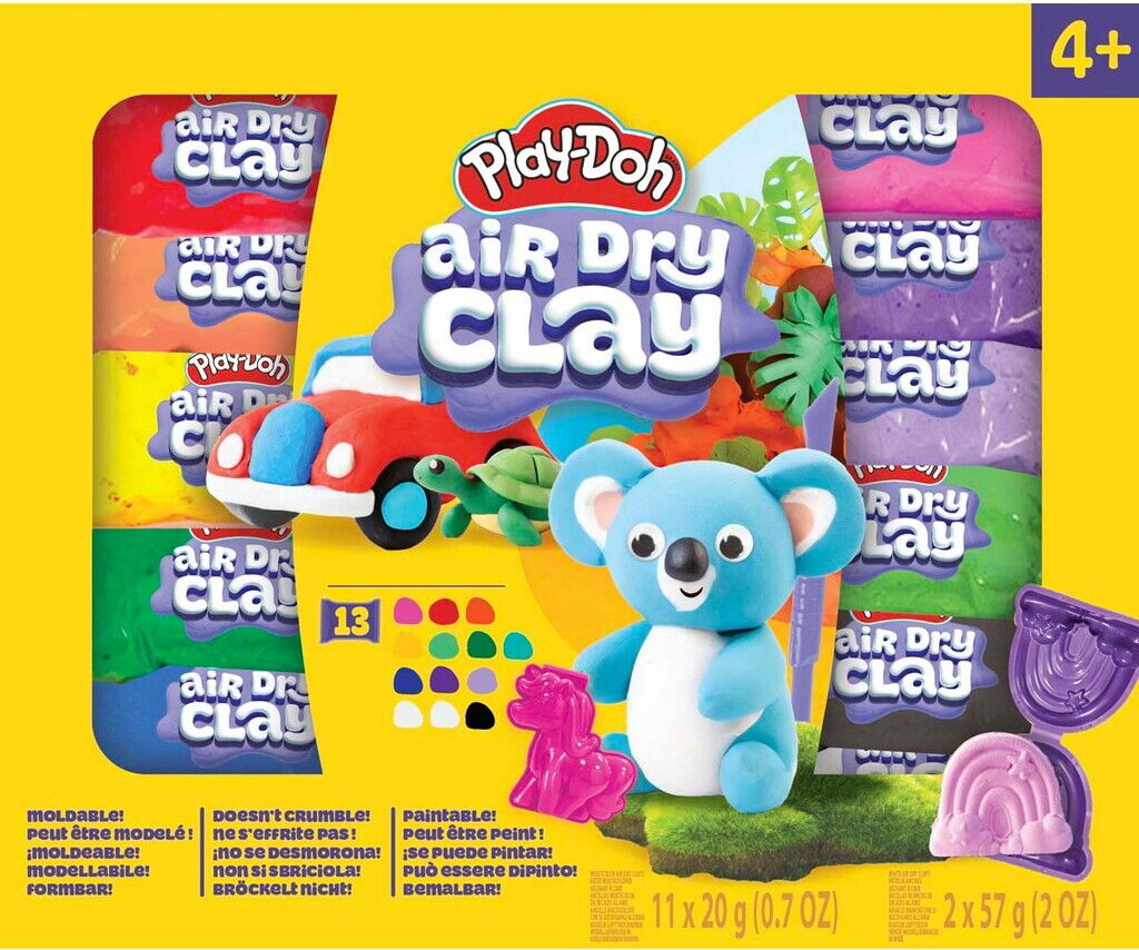 Play-doh - Air Dry Clay - Lufttørrende Ler - Variationssæt