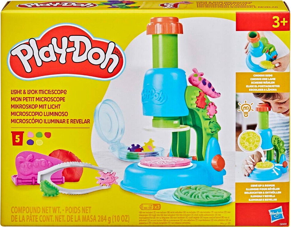 Play-doh - Light & Look Microscope - Mikroskop Modellervoks Sæt
