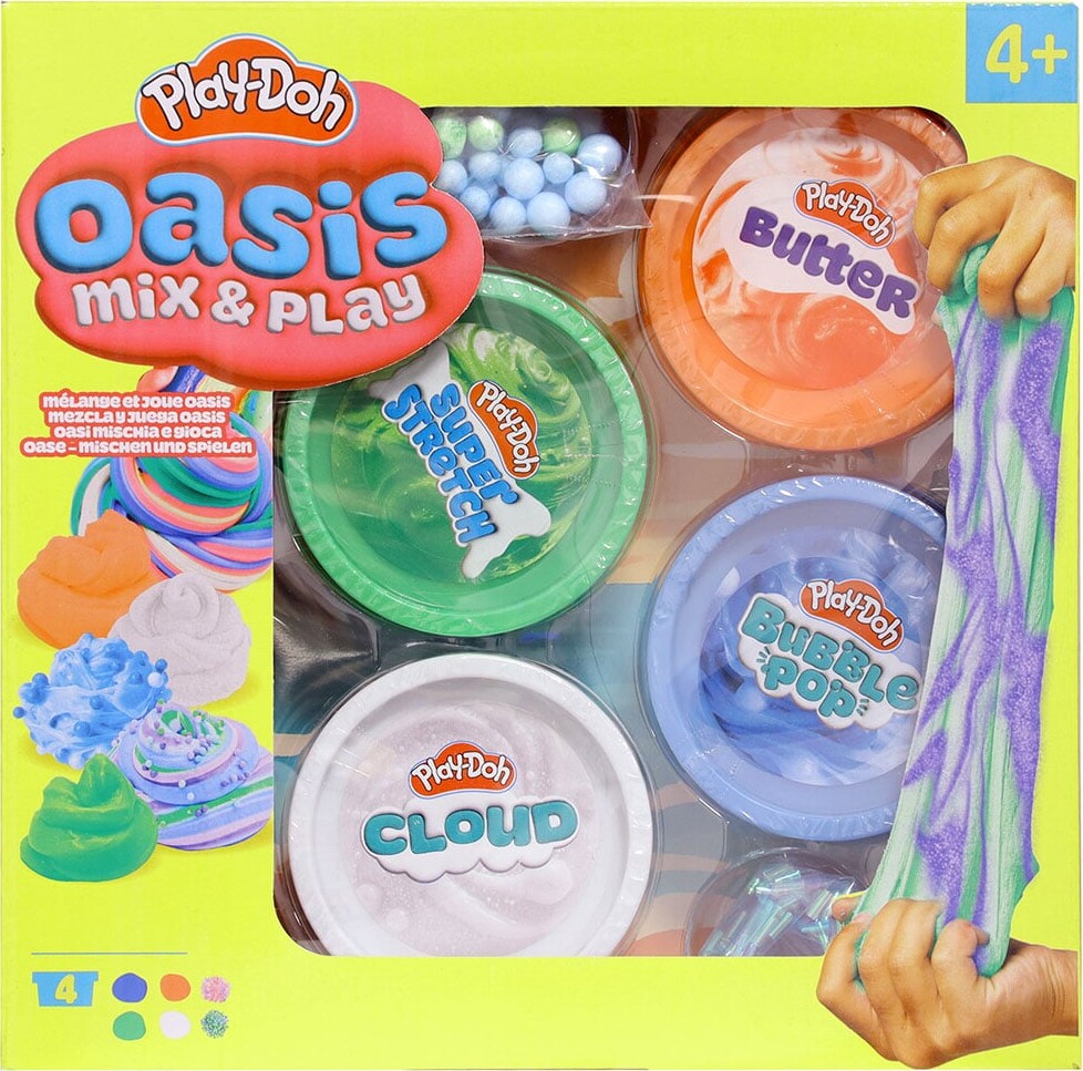 Play-doh - Oasis Mix & Play - Modellervoks 4-pak - Hasbro