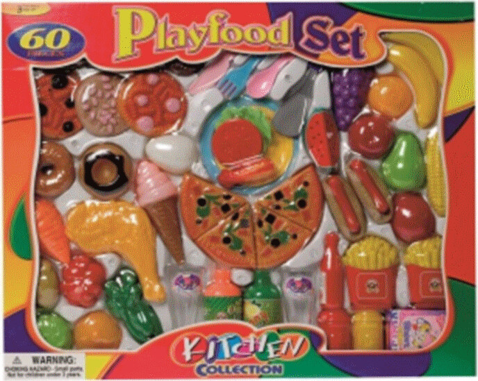 Legemad - Play Food Set - 60 Dele
