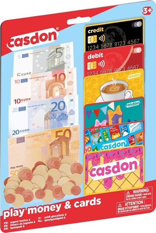 Play Money & Cards - Euro - Casdon