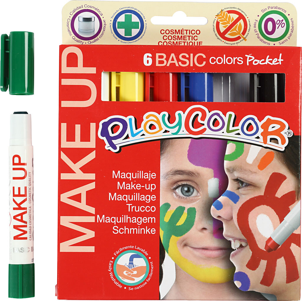 Playcolor Make Up - Ansigtsmaling - 6 Farver