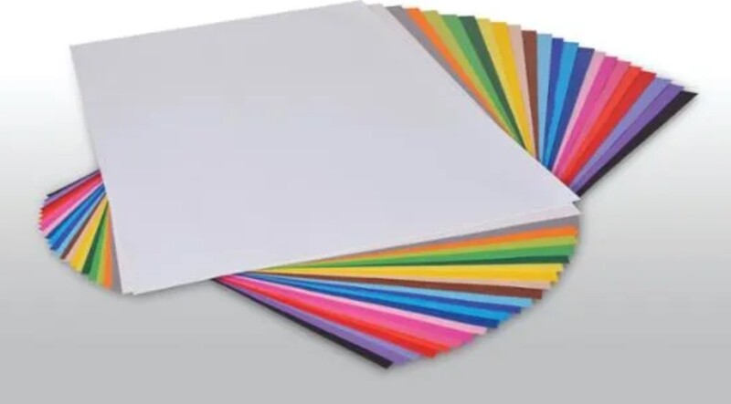 Playcut Kulørt Papir A3 130 G - 50 Ark Assorterede