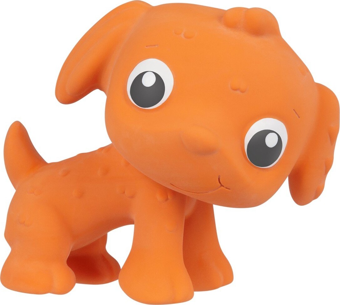 Playgro - Pooky Naturgummi Hund - Orange