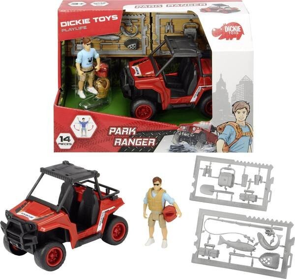 Dickie Toys - Legetøjsbil Med Action Figur - Park Ranger Utv