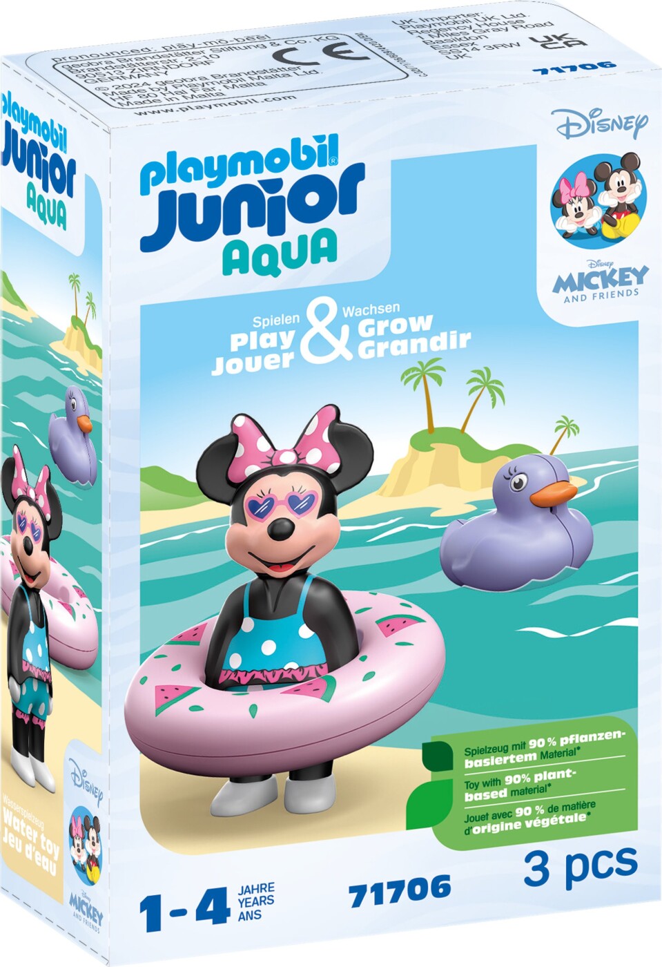 Playmobil - Junior Aqua - Disney - Minnie Mouse Strandtur - 71706