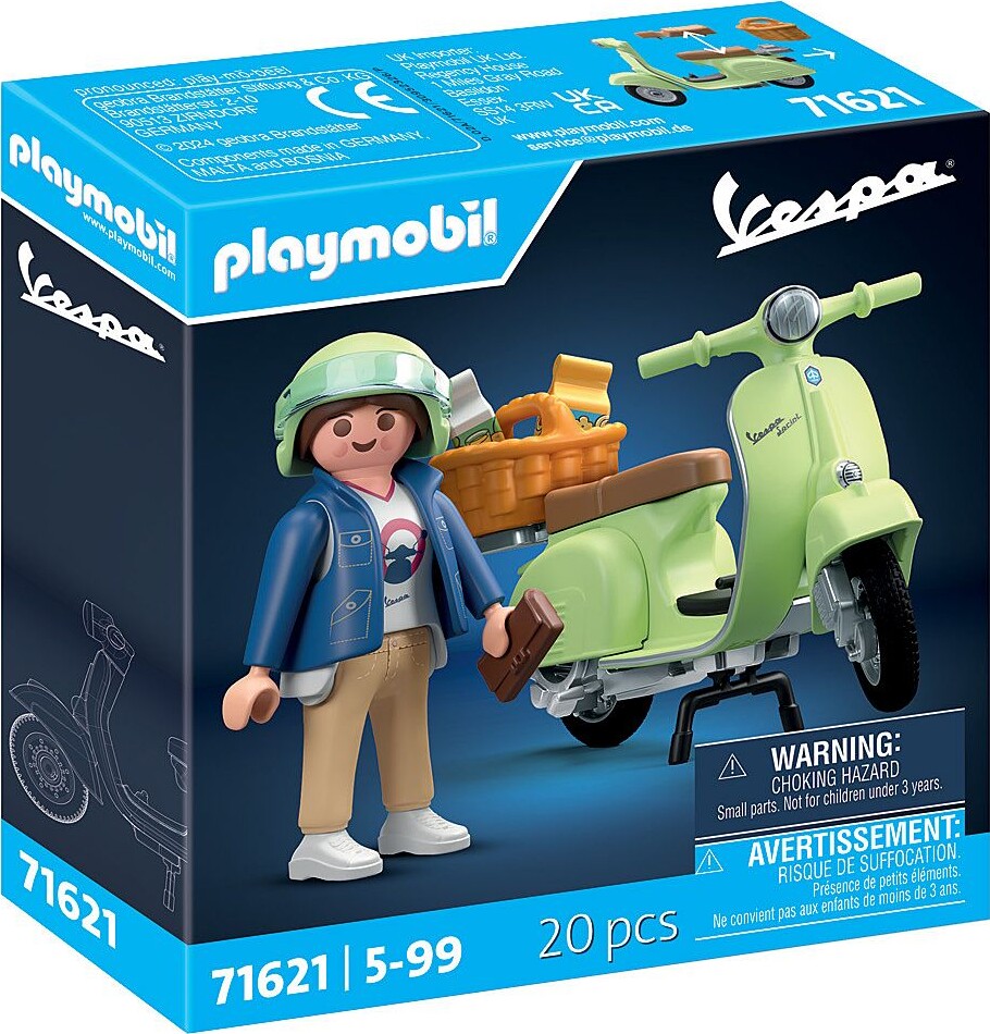 Playmobil - 1969 Vespa 150 Sprint Veloce - Light Green - 71621