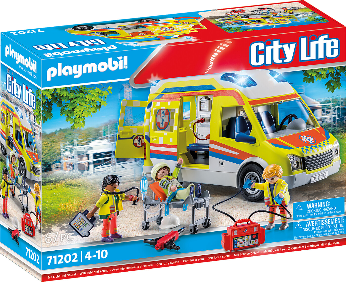 Billede af Playmobil City Life - Ambulance Med Lys Og Lyd - 71202 hos Gucca.dk