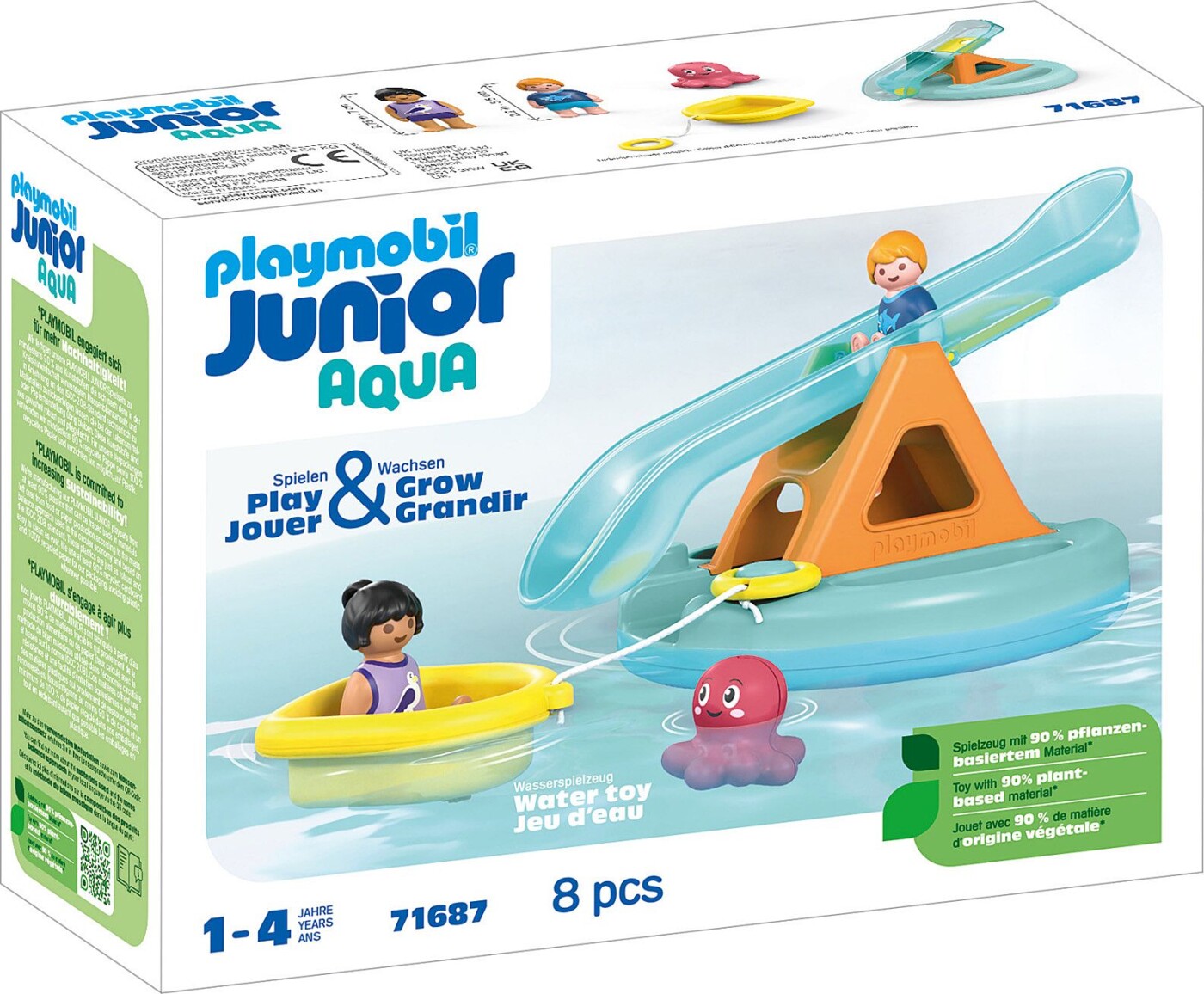 Playmobil Junior Aqua - Badesø Med Vandrutsjebane - 71687