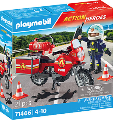 Billede af Playmobil Action Heroes - Brandbil På Ulykkesstedet - 71466