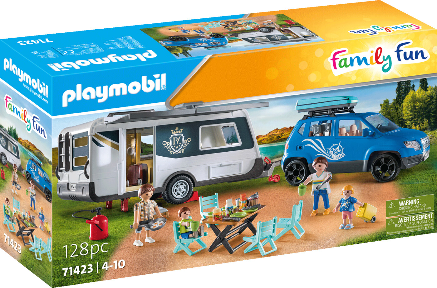 Billede af Playmobil Family Fun - Campingvogn Med Bil - 71423 hos Gucca.dk