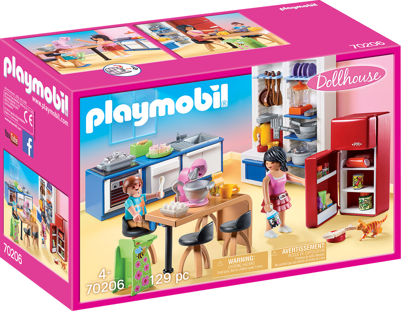 Billede af Playmobil Dollhouse - Familie Køkken - 70206