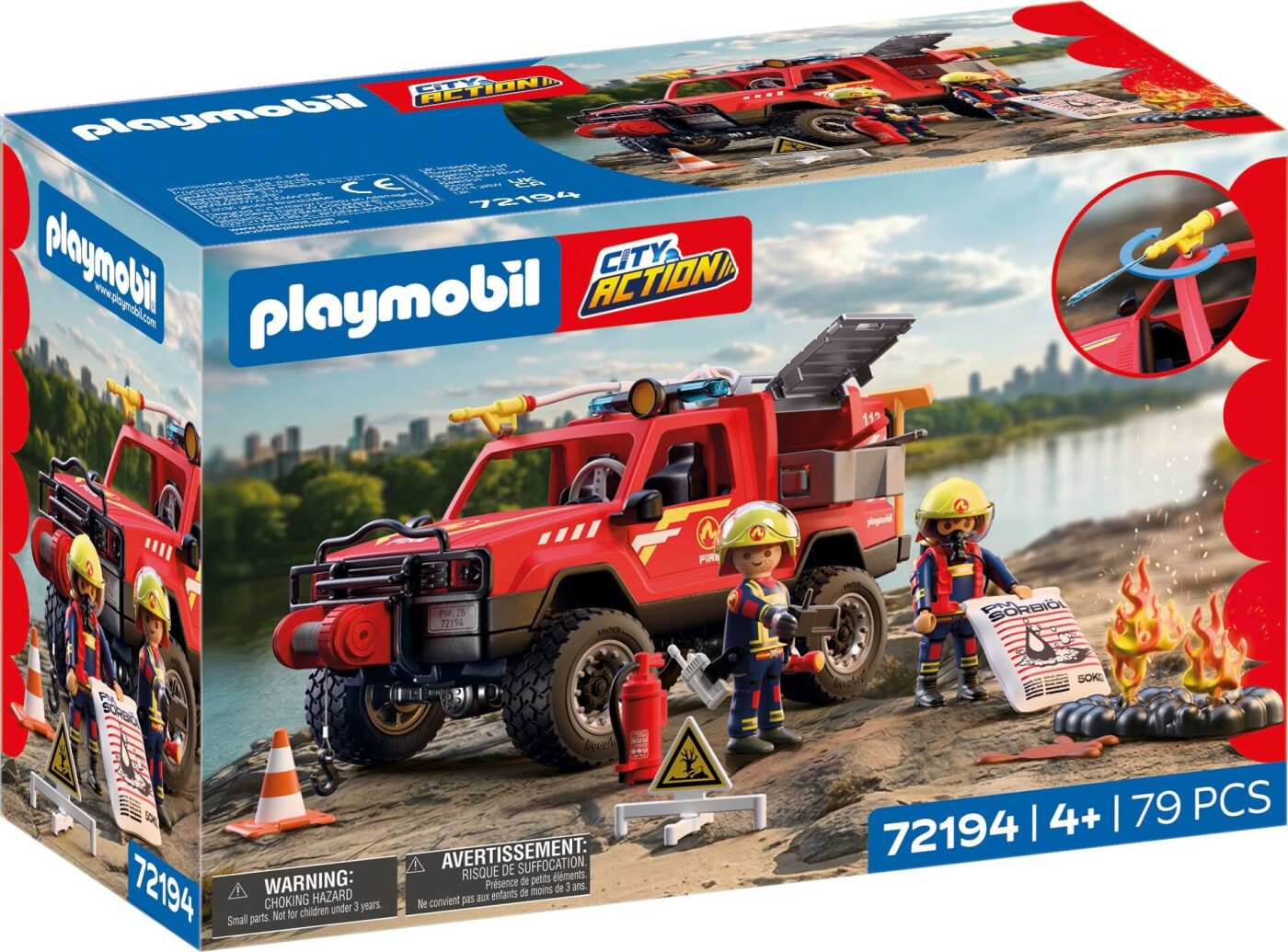 Playmobil 72194 - Fire Pickup Truck - City Action - Brandbil