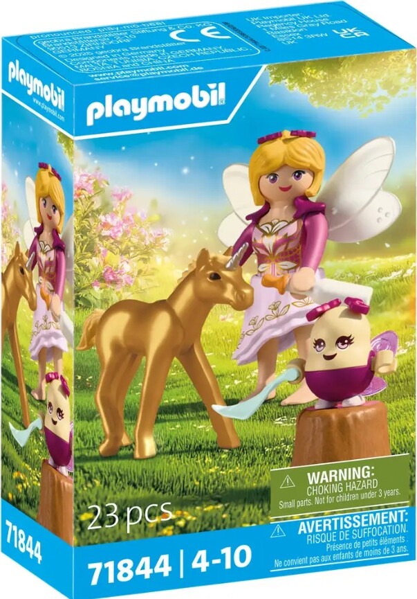 Playmobil 71844 - Golden Unicorn Foal With Fairy - Enhjørning