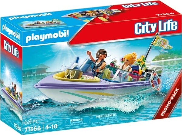 Billede af Playmobil City Life - Bryllupsrejse Speedbåds Tur - 71366