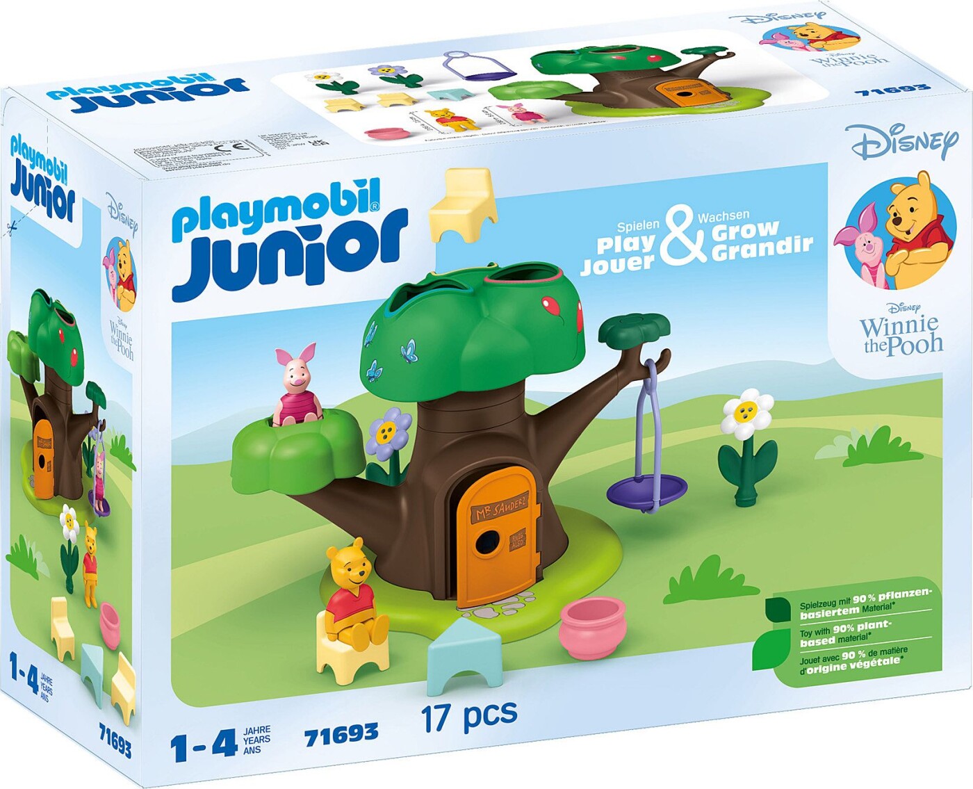 Playmobil - Junior & Disney: Plys Og Grislings Træhus (71693)