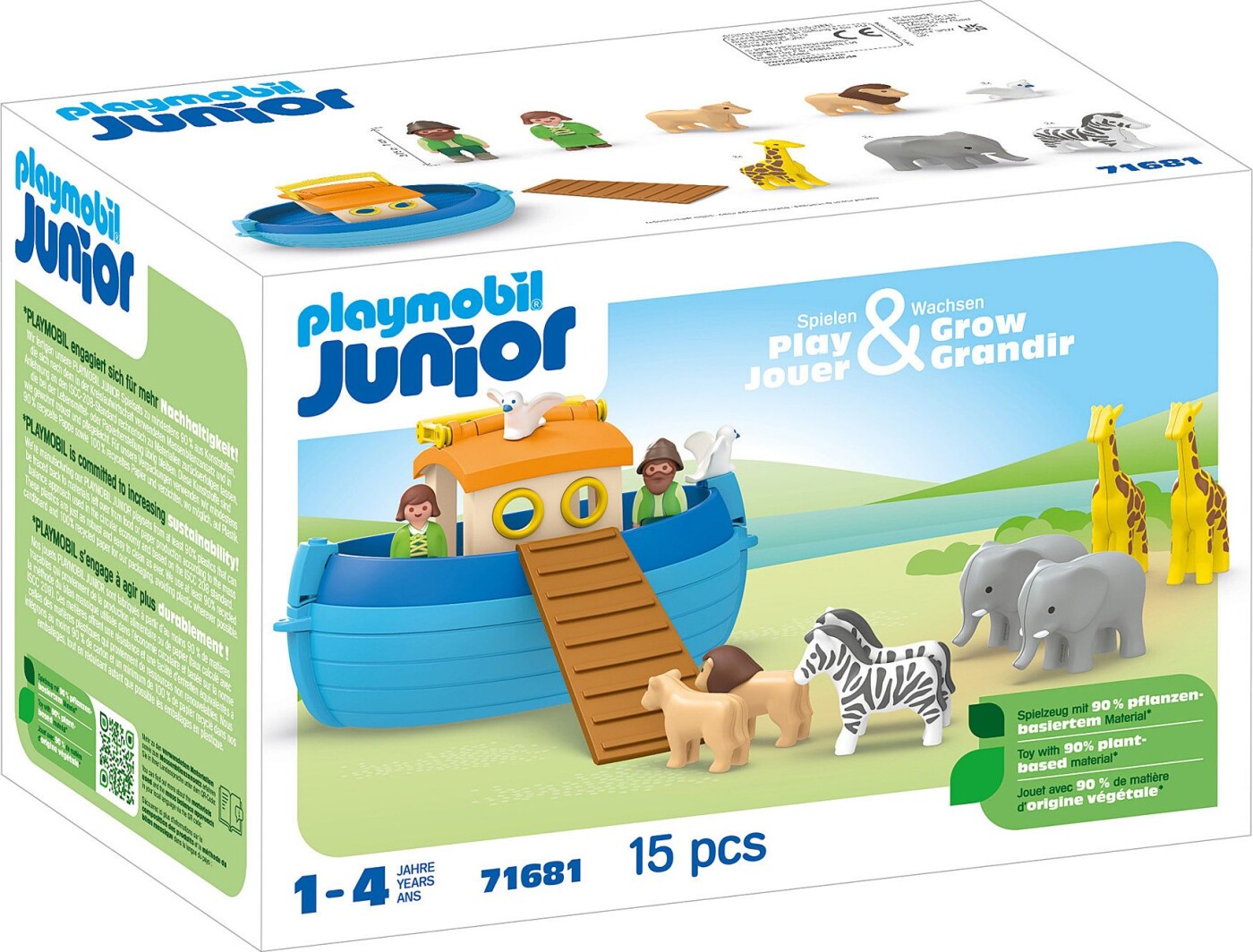 Playmobil - Junior: My Take Along Noah´s Ark (71681)