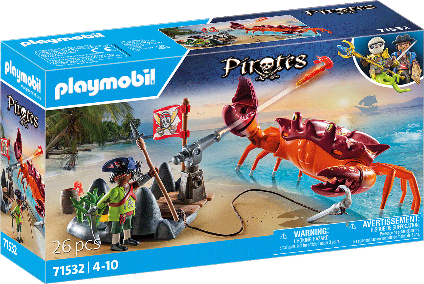 Playmobil - Kampen Mod Kæmpekrabben (71532)