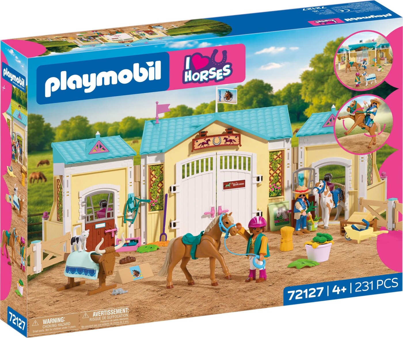 Playmobil 72127 - Stor Hestestald - I Love You Horses