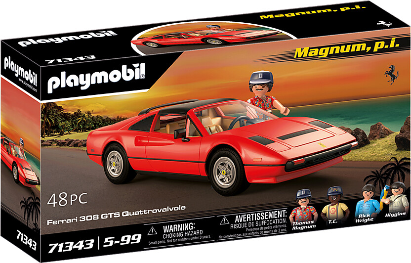 Playmobil - Magnum P.i. Ferrari 308 Gts Quattrovalvole - 71343