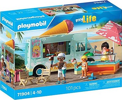 Playmobil 71904 - Isbil - Ice Cream Truck With Surf Shop - My Life