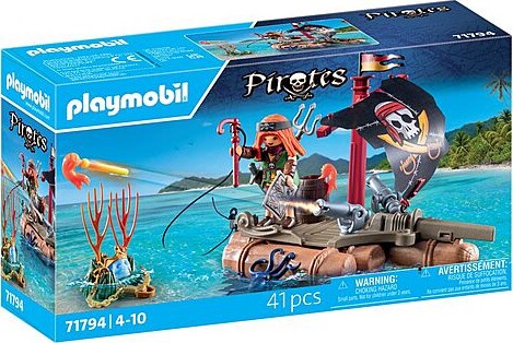 Playmobil Pirates - Piratflåde Med Skat - 71794