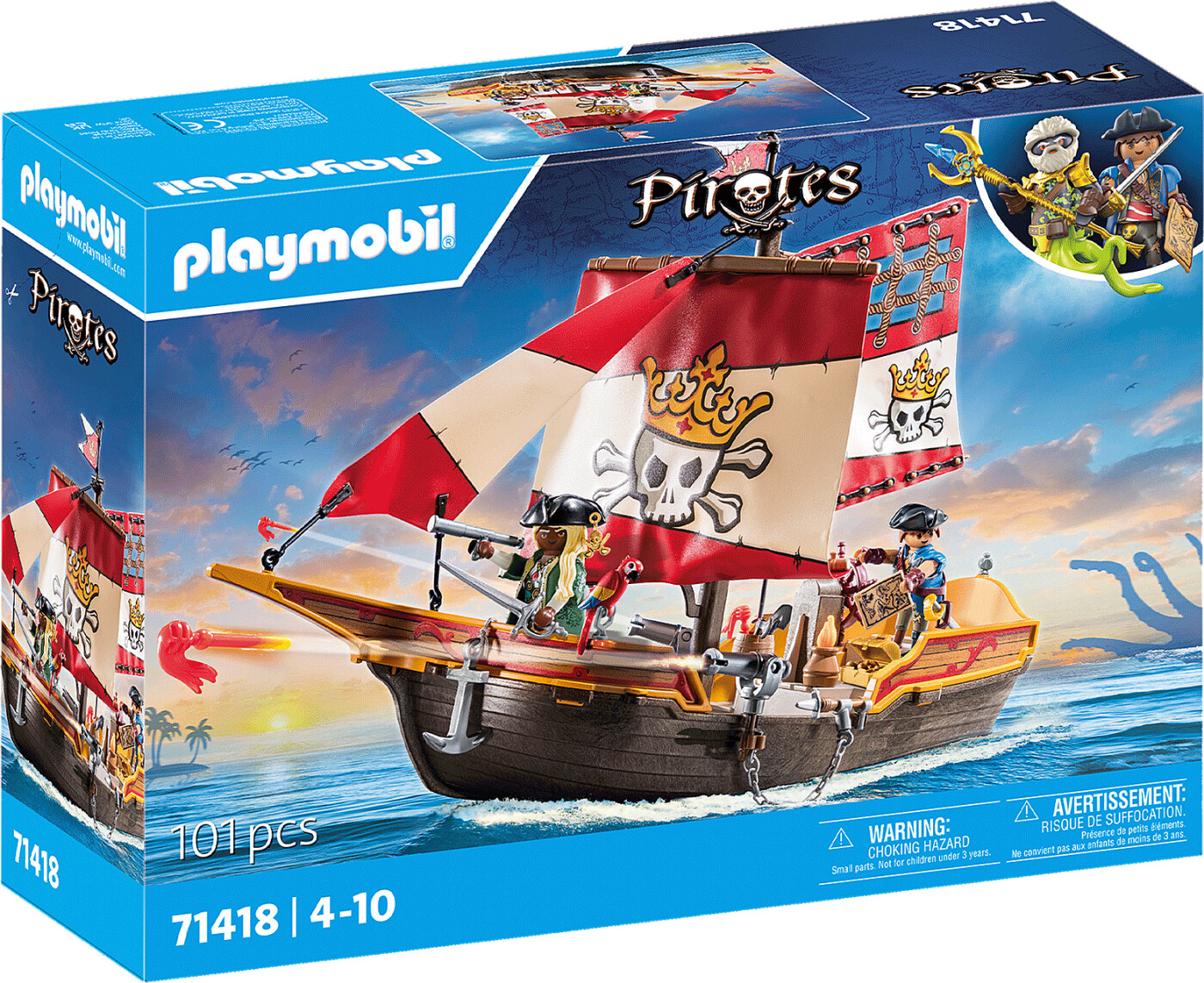 Billede af Playmobil Pirates - Piratskib - 71418