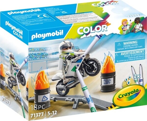Billede af Playmobil Color - Motorcykel - 71377