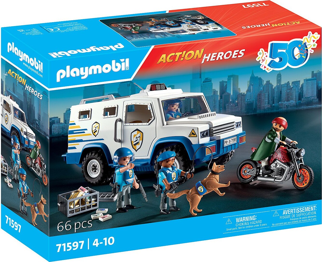 Playmobil - Police Money Transporter (71597)