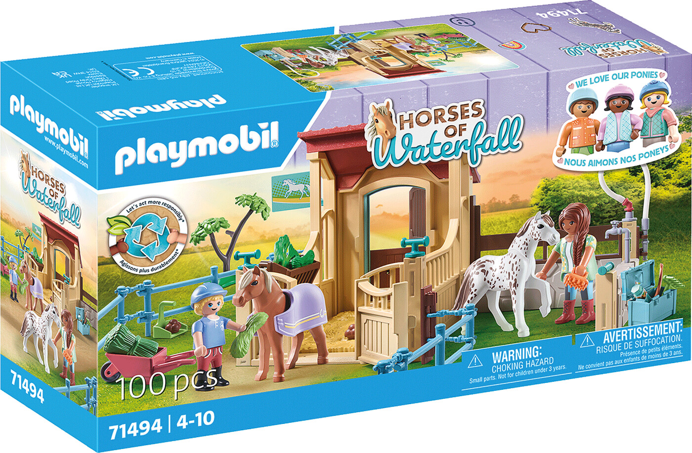 Playmobil Horses Of Waterfall - Ridestald - 71494