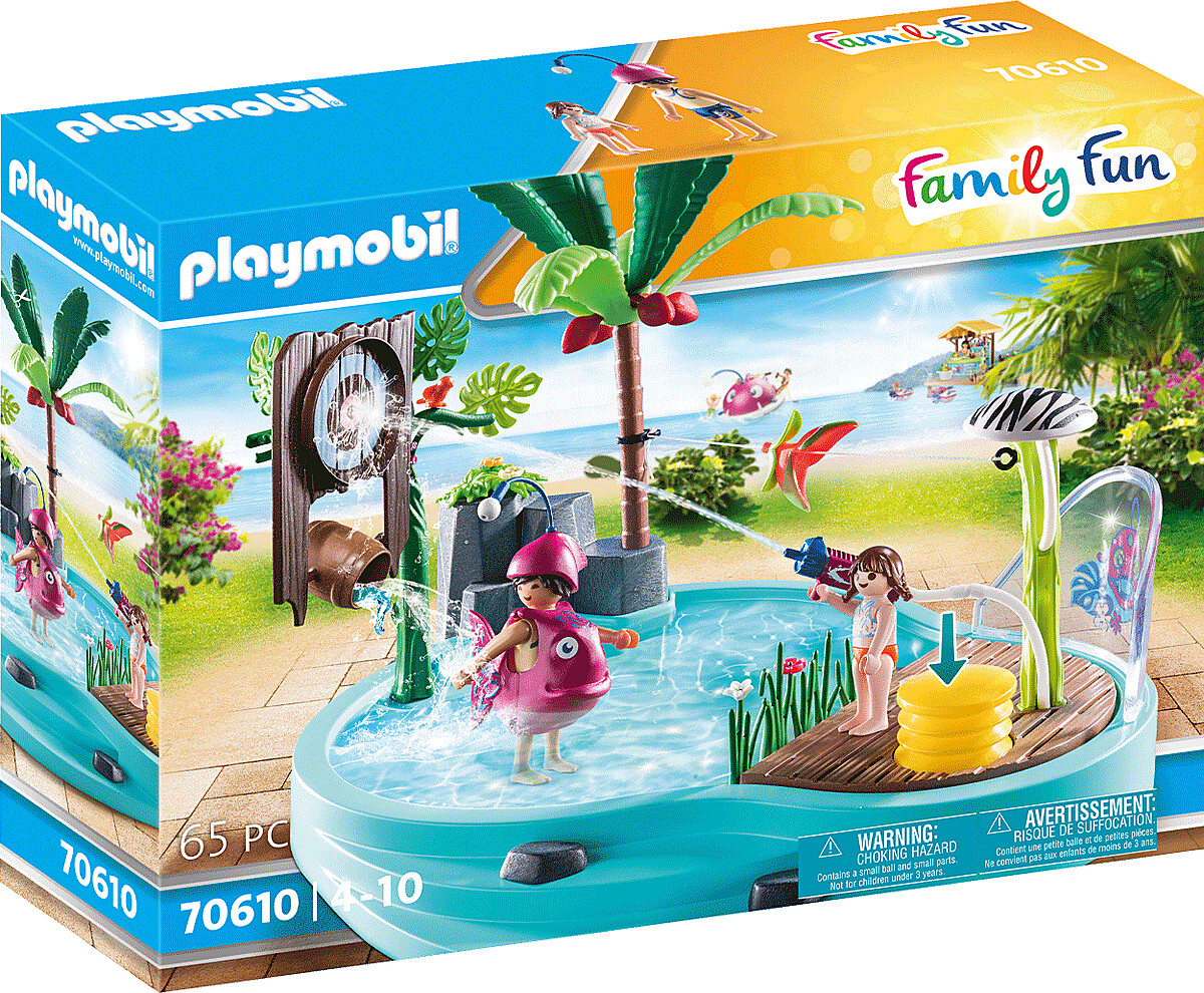 Playmobil Family - Sjov Pool Med Vandpistol - 70610 | Se tilbud og køb på Gucca.dk