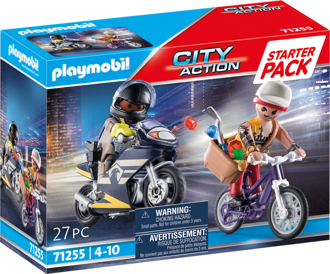 Playmobil City Action - Politi Og Smykketyv Starter Pakke - 71225