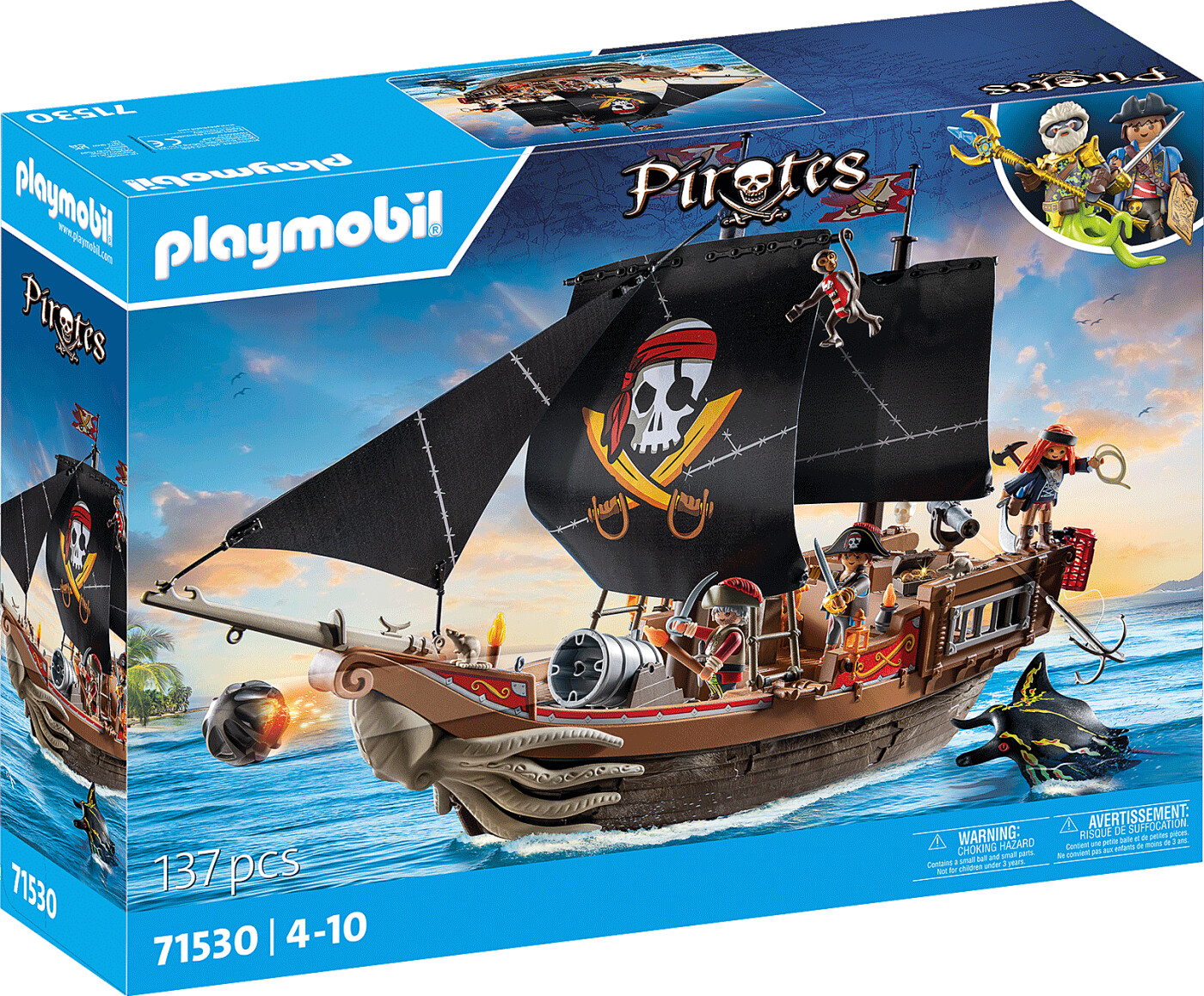 Playmobil Pirates - Stort Piratskib - 71530