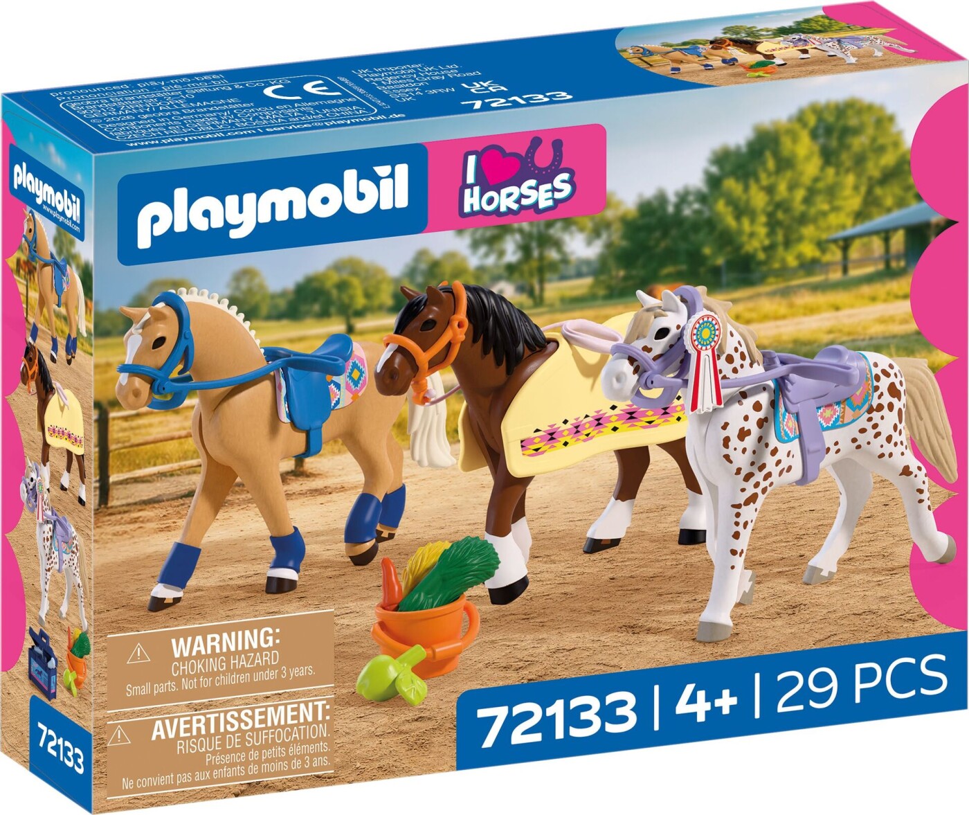 Playmobil I Love Horses - Tre Heste Figursæt 72133 - 29 Dele
