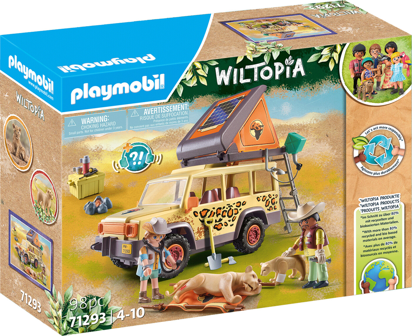 Playmobil Wiltopia - Med Atv Inde Hos Løverne - 71293