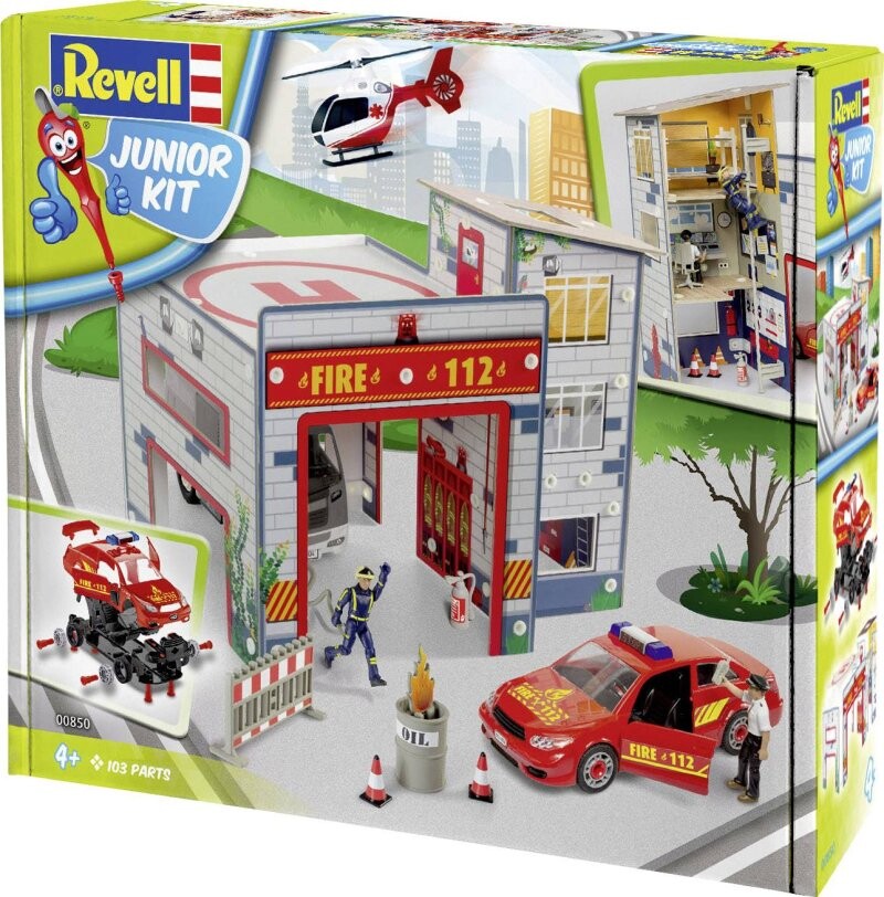 Billede af Revell Junior Kit - Brandstation - 1:20 - 103 Dele hos Gucca.dk