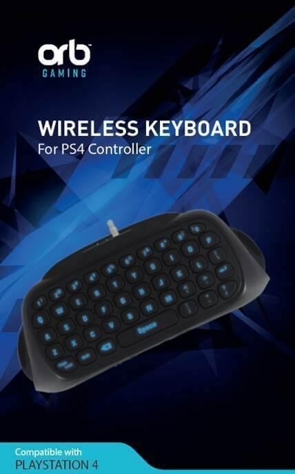 Playstation 4 - Controller Keyboard Til Ps4 - Sort Blå