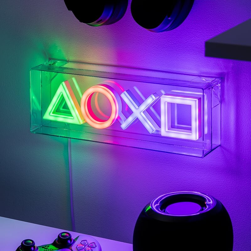 Billede af Playstation Led Neon Light hos Gucca.dk