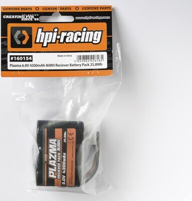 Plazma 6.0v 4300mah Nimh Baja Receiver Battery - Hp160154 - Hpi Racing