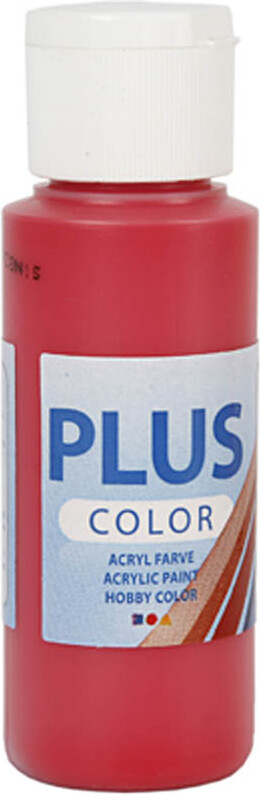 Plus Color Hobbymaling - Akrylfarve - Berry Red - 60 Ml