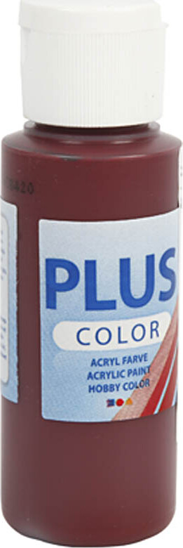 Billede af Plus Color Hobbymaling - Akrylfarve - Bordeaux - 60 Ml