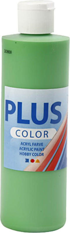 Plus Color Hobbymaling - Akrylfarve - Bright Green - 250 Ml