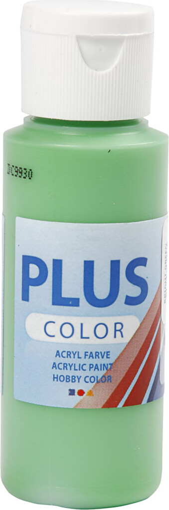 Se Plus Color Hobbymaling - Akrylfarve - Bright Green - 60 Ml hos Gucca.dk