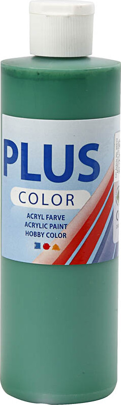 Se Plus Color Hobbymaling - Akrylfarve - Brilliantgrøn - 250 Ml hos Gucca.dk