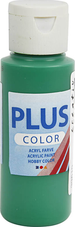 Se Plus Color Hobbymaling - Akrylfarve - Brilliantgrøn - 60 Ml hos Gucca.dk