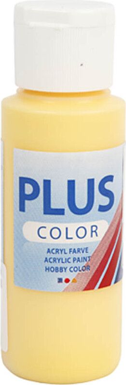 Se Plus Color Hobbymaling - Akrylfarve - Crocus Yellow - 60 Ml hos Gucca.dk