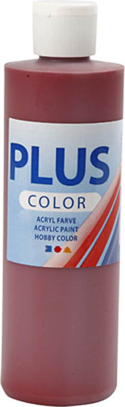 Se Plus Color Hobbymaling - Akrylfarve - Gammel Rød - 250 Ml hos Gucca.dk