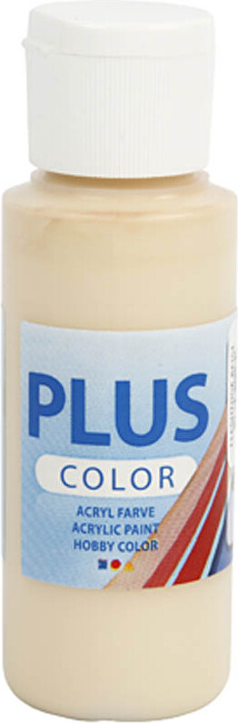 Se Plus Color Hobbymaling - Akrylfarve - Ivory Beige - 60 Ml hos Gucca.dk